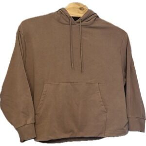 Athleta Retroplush II Hoodie-Rustic Beige‎ 2X Sweatshirt Athleisure Outdoor Gorp